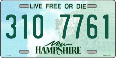 NH license plate 3107761
