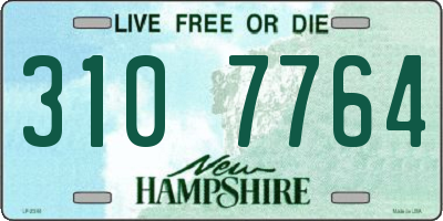 NH license plate 3107764