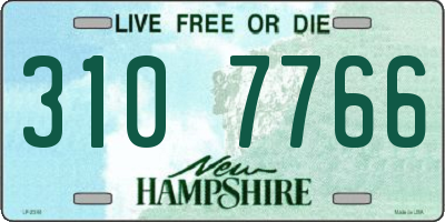 NH license plate 3107766