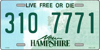 NH license plate 3107771