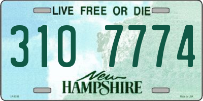 NH license plate 3107774
