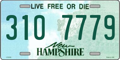 NH license plate 3107779