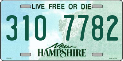 NH license plate 3107782