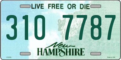 NH license plate 3107787
