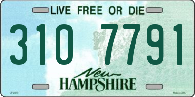 NH license plate 3107791