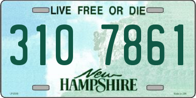 NH license plate 3107861