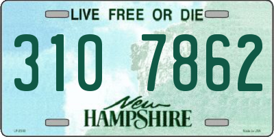 NH license plate 3107862