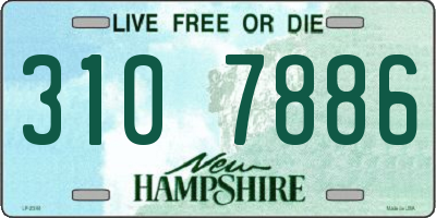 NH license plate 3107886