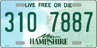 NH license plate 3107887