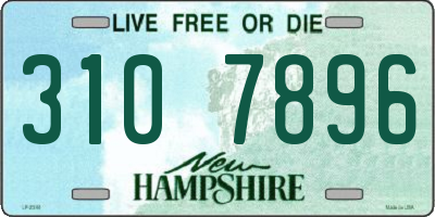 NH license plate 3107896