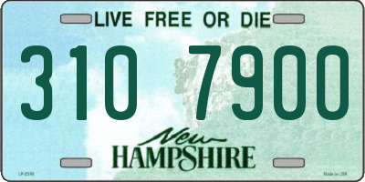 NH license plate 3107900