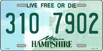 NH license plate 3107902