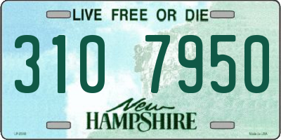 NH license plate 3107950
