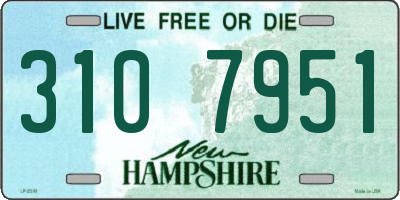 NH license plate 3107951