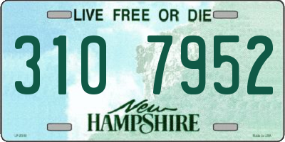 NH license plate 3107952