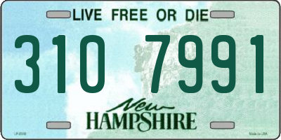 NH license plate 3107991