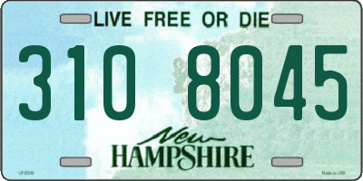 NH license plate 3108045