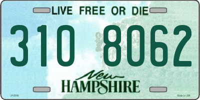 NH license plate 3108062