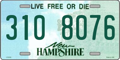 NH license plate 3108076