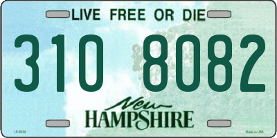 NH license plate 3108082