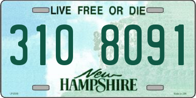 NH license plate 3108091