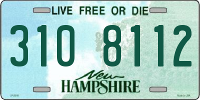 NH license plate 3108112
