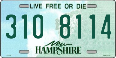 NH license plate 3108114