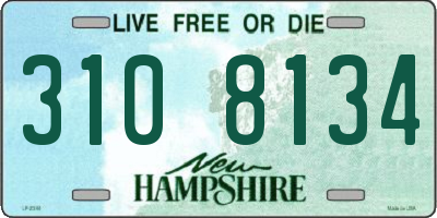 NH license plate 3108134