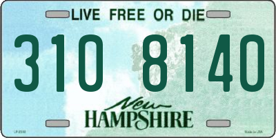 NH license plate 3108140
