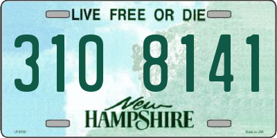 NH license plate 3108141