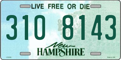 NH license plate 3108143