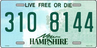 NH license plate 3108144