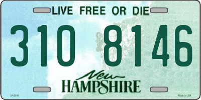 NH license plate 3108146