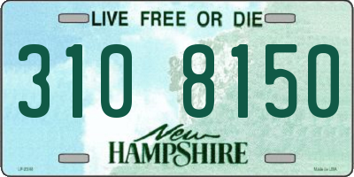 NH license plate 3108150