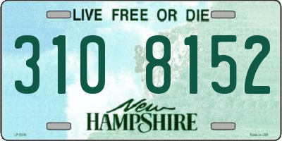 NH license plate 3108152