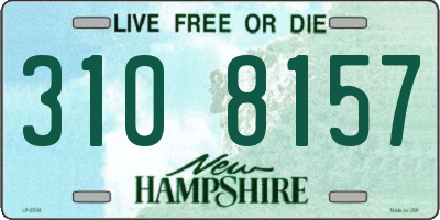 NH license plate 3108157