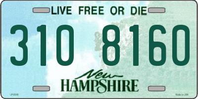 NH license plate 3108160