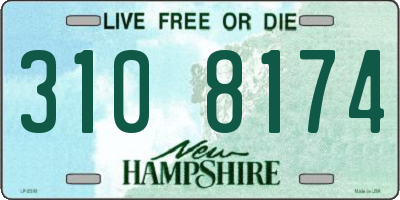 NH license plate 3108174