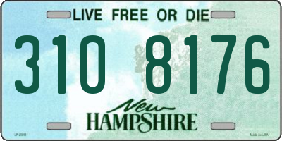 NH license plate 3108176