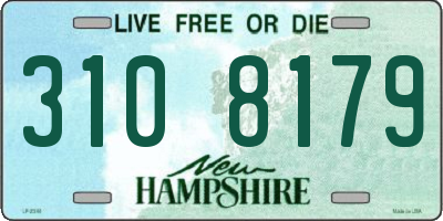 NH license plate 3108179