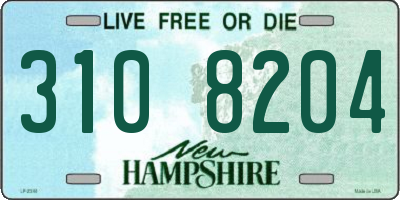 NH license plate 3108204