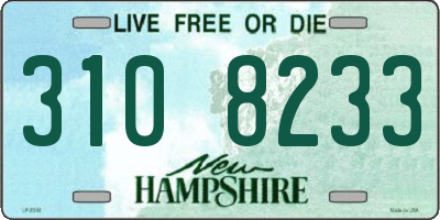 NH license plate 3108233