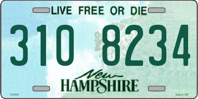 NH license plate 3108234