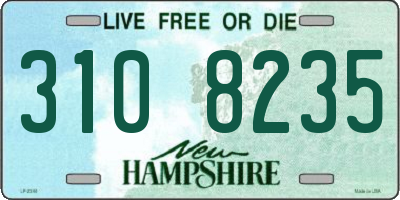 NH license plate 3108235
