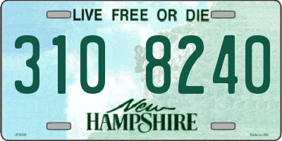 NH license plate 3108240