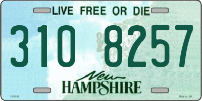 NH license plate 3108257
