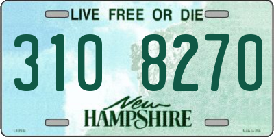 NH license plate 3108270