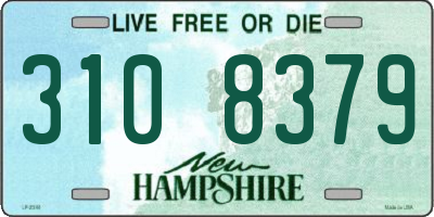 NH license plate 3108379