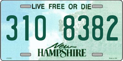 NH license plate 3108382