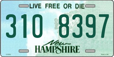 NH license plate 3108397